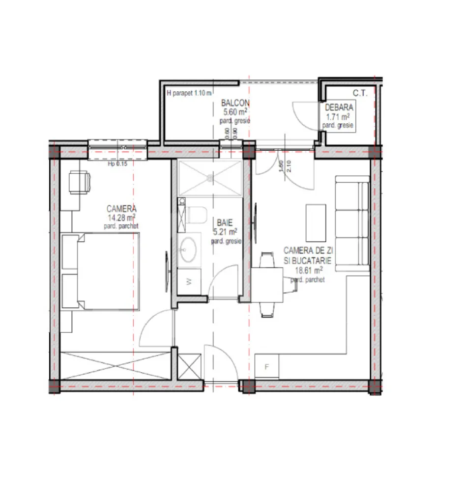 Apartament de vanzare in Sibiu - 2 camere - bloc nou, cu lift - Apartament de vânzare în Sibiu – 2 camere, bloc nou cu lift, zona Lacul lui Binder

Se oferă spre vânzare un apartament modern cu 2 camere, situat intr-un bloc nou cu lift, în apropierea Lacului lui Binder – una dintre cele mai căutate și dinamice zone rezidențiale din Sibiu.

Caracteristici principale:
- Suprafață utilă de 39,23 mp  
- Balcon generos de 5 mp, cu spațiu de depozitare  
- Finisat la cheie  
- Încălzire în pardoseală  
- Geam la baie  
- Loc de parcare inclus în preț  
- Acces facil către centrul orașului (1,7 km până în Piața Mare) și autostradă (1 km)

Avantaje suplimentare:
- Bloc nou, cu lift și acces amenajat  
- Posibilitatea achiziționării unui loc de parcare suplimentar (5.000 euro + TVA)

Modalități de plată:
- Surse proprii  
- Credit bancar (avans minim 50%)

Acest apartament reprezintă o alegere inspirată pentru locuit sau investiție, într-o zonă aflată în plină dezvoltare. suna acum pentru a stabili o vizionare!