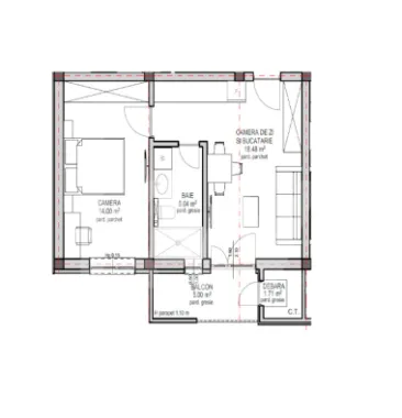 Apartament de vanzare in Sibiu - 2 camere - bloc nou, cu lift