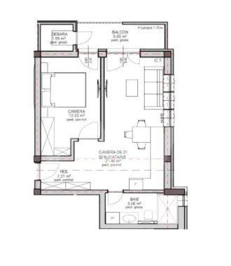 Apartament de vanzare in Sibiu - 2 camere - bloc nou, cu lift