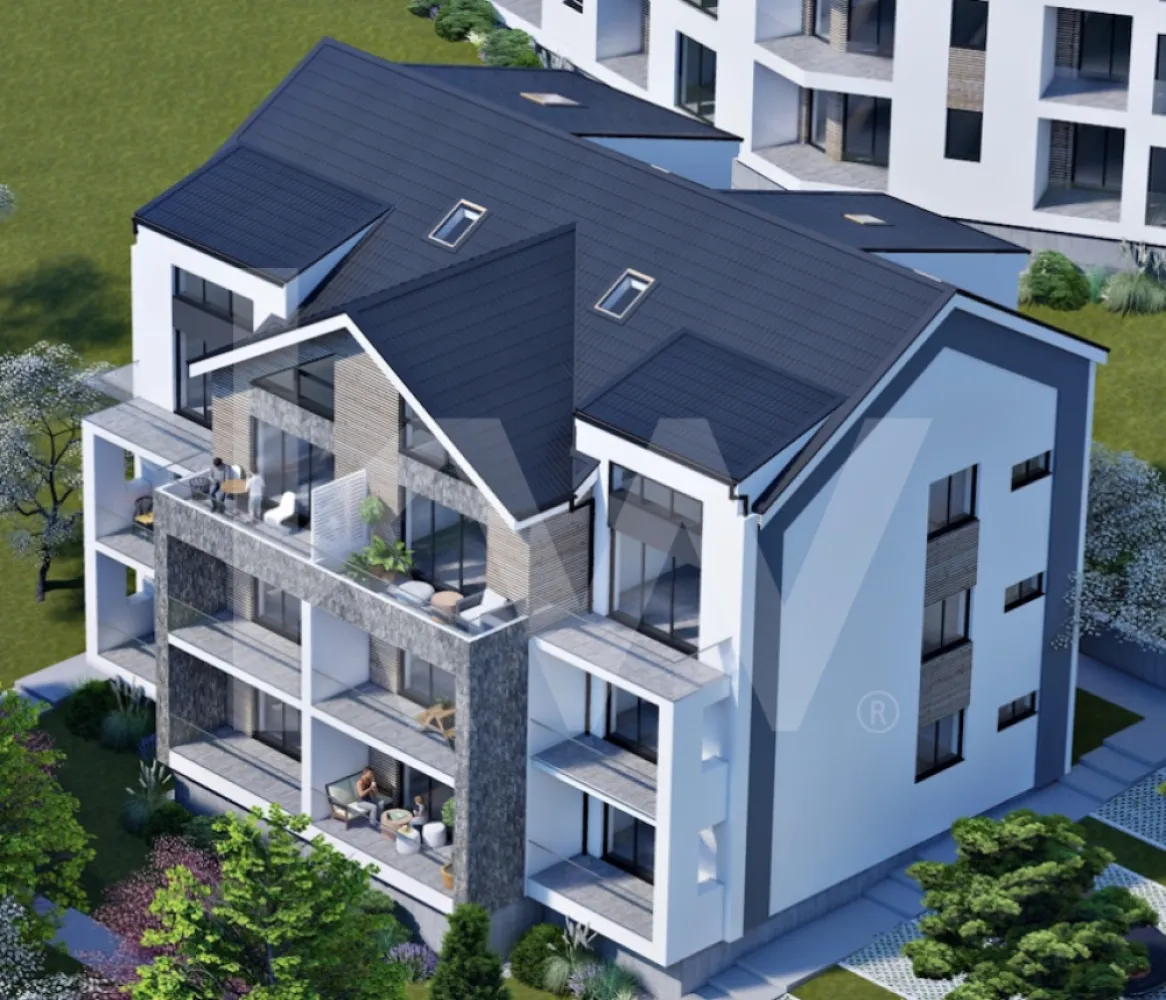 Apart. cu 2 cam. pe două nivele, cu logie. Vilă design modern în Cristian-Sibiu