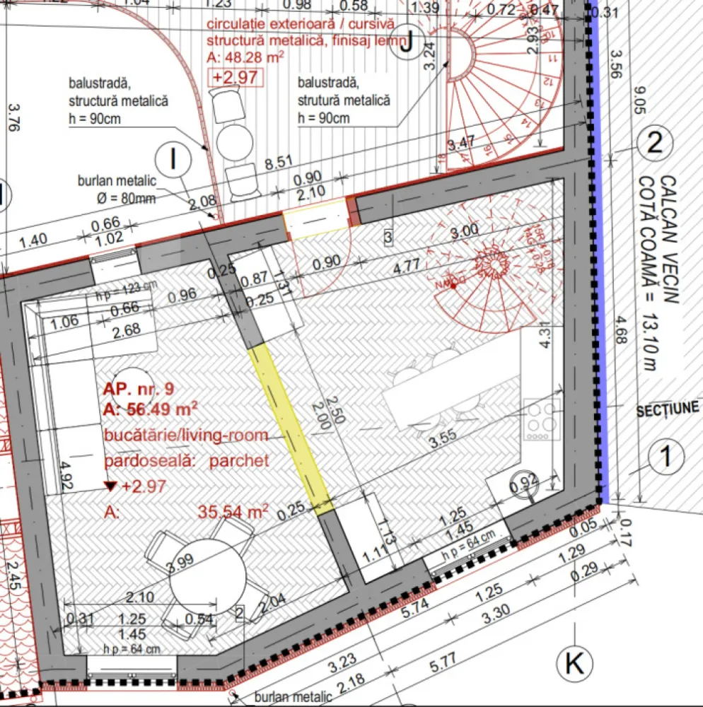 Apartament 2 camere | Et 1+ M | Curte si Terasa | ULTRACENTRAL