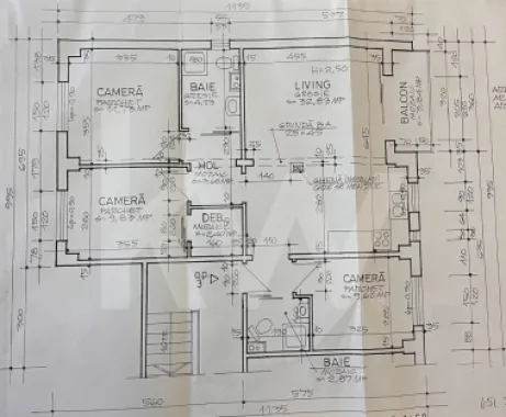 Apartament cu 4 camere mobilat utilat in Vasile Aaron 81 mp