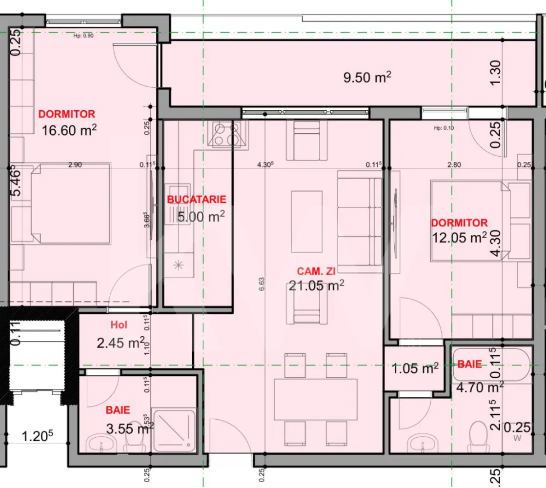Apartament 3 camere de vanzare balcon etaj intermediar 66,45mpu Sibiu - Descoperiți un apartament modern și primitor, situat în inima vibrantului cartier nou din Sibiu, care a fost conceput pentru a oferi confortul și funcționalitatea de care aveți nevoie. Cu o suprafață utilă de 66,45 mp și un balcon generos de 10 mp, acest apartament decomandat, cu 3 camere si 2 bai, este locul ideal pentru familii sau tineri profesioniști care doresc să se bucure de un stil de viață urban, fără a renunța la intimitate.

Construit în 2025, acest apartament cu două dormitoare și două băi reflectă un design contemporan, având o structură solidă din cărămidă și o eficiență energetică de clasă B, care asigură un trai confortabil și economic. Fiecare detaliu a fost gândit cu atenție, de la bucătăria modernă, perfect echipată pentru a găti mese delicioase, până la spațiile de depozitare inteligente, care optimizăm fiecare colțișor al locuinței. Amplasat la etajul intermediar 2 al unui bloc cu 3 etaje, acest apartament beneficiază de lumina naturală care pătrunde prin feronerie de calitate, oferind un ambient călduros și primitor. Pretul afisat nu include TVA si este cu predare la stadiul de semifinisat

Nu ratați ocazia de a deveni proprietar al acestui apartament atrăgător, perfect pentru a crea amintiri de neuitat alături de cei dragi. Contactați-ne astăzi pentru a programa o vizionare și a descoperi toate avantajele pe care această proprietate le oferă. Locuința visurilor dumneavoastră vă așteaptă!