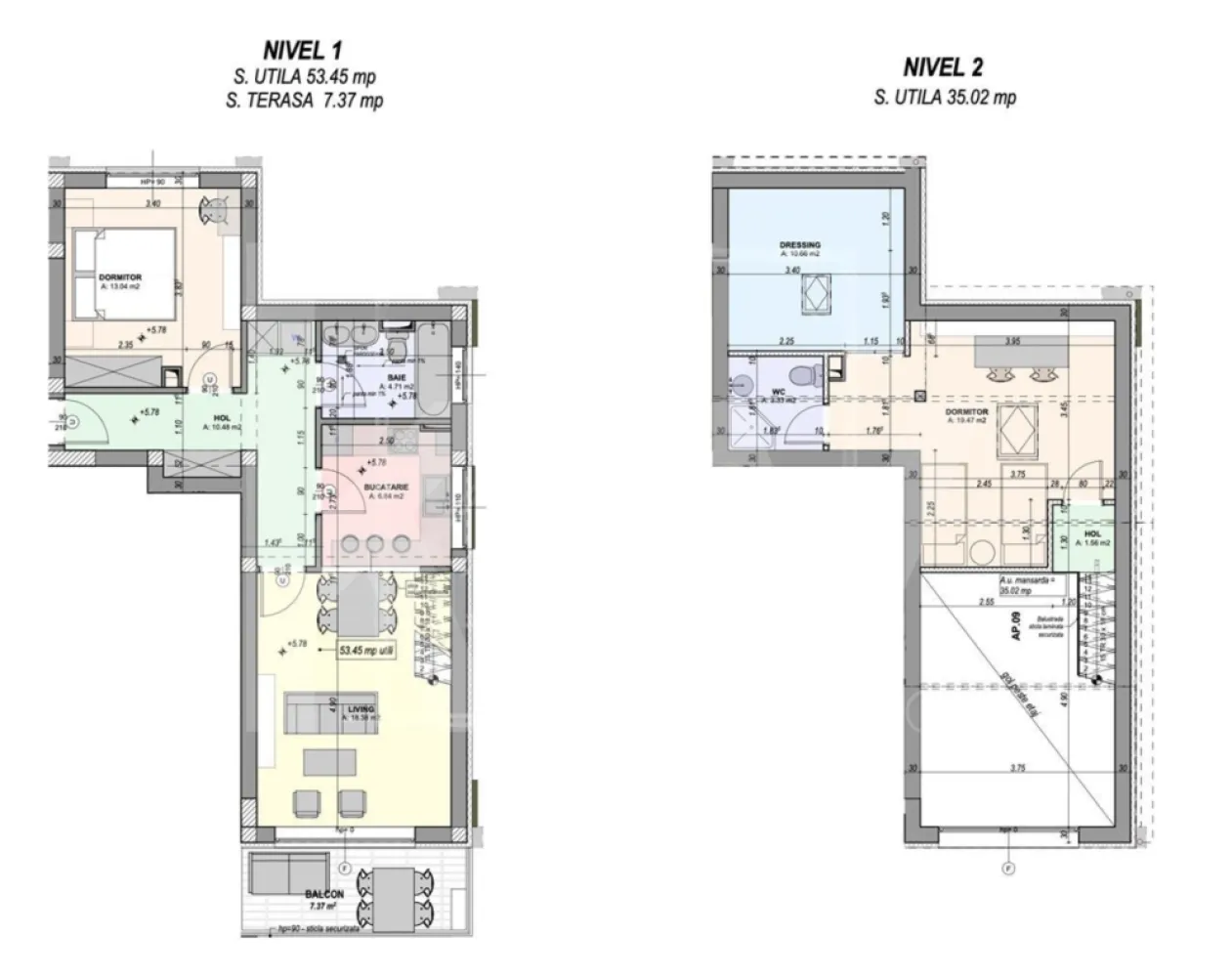 Penthouse for Sale DaVinci - investment opportunity - EN
Discover a modern 3-room penthouse, located in the heart of Cristian, 1 km distance from Sibiu International Airport, which redefines the concept of luxurious living lifestyle. With a usable area of ​​84 sq m and a 7sq m balcony, this apartment on the second floor of a newly built building in 2025 offers you the perfect living space for families looking for a welcoming and functional home. The brick structure ensures not only durability, but also a healthy environment, ideal for moments spent with loved ones.

Natural light for the two bedrooms and two elegant bathrooms are designed to provide privacy and comfort. The separate partitioning allows easy circulation between rooms, and the kitchen becomes the ideal place to prepare delicious meals. The interior spaces are designed to combine functionality with a modern design, offering a pleasant and relaxing atmosphere. The prime location, in the Western part of the city, ensures quick access to all necessary amenities, from shops and schools to parks and recreational areas.

We can help you to get preapproved for credit appliances for a faster process.

Don't miss the opportunity to be the first to enjoy this exceptional apartment! 
The price of €115,000 + VAT represents a valuable investment in a home that promises to become the center of your life.

Contact us today to schedule a viewing and turn this apartment into your new home!

RO
Descoperiți un apartament modern cu 3 camere, situat în inima orașului Cristian, la 1 km distanță de Aeroportul Internațional Sibiu, care redefinește conceptul de stil de viață luxos. Cu o suprafață utilă de 84 mp și un balcon de 7 mp, acest apartament situat la etajul doi al unui imobil nou construit în 2025 vă oferă spațiul de locuit perfect pentru familiile care caută o locuință primitoare și funcțională. Structura din cărămidă asigură nu doar durabilitate, ci și un mediu sănătos, ideal pentru momentele petrecute alături de cei dragi.


Lumina naturală pentru cele două dormitoare și cele două băi elegante sunt concepute pentru a oferi intimitate și confort. Compartimentarea separată permite circulația ușoară între camere, iar bucătăria devine locul ideal pentru a pregăti mese delicioase. Spațiile interioare sunt concepute pentru a combina funcționalitatea cu un design modern, oferind o atmosferă plăcută și relaxantă. Locația privilegiată, în partea de vest a orașului, asigură acces rapid la toate facilitățile necesare, de la magazine și școli până la parcuri și zone de agrement.

Vă putem ajuta să obțineți o preaprobare pentru credite, pentru un proces mai rapid.

Nu ratați ocazia de a fi primul care se bucură de acest apartament excepțional!
Prețul de 115.000 € + TVA reprezintă o investiție valoroasă într-o locuință care promite să devină centrul vieții tale.

Contactează-ne astăzi pentru a programa o vizionare și a transforma acest apartament în noua ta casă!