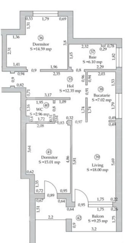 2 bedroom apartment DaVinci - investment opportunity - EN
Discover a modern 3-room apartment, located in the heart of Cristian, 1 km distance from Sibiu International Airport, which redefines the concept of luxurious living lifestyle. With a usable area of ​​76.03 sq m and a generous 9.25sq m balcony, this apartment on the first floor of a newly built building in 2025 offers you the perfect living space for families looking for a welcoming and functional home. The brick structure ensures not only durability, but also a healthy environment, ideal for moments spent with loved ones.

Natural light for the two bedrooms and two elegant bathrooms are designed to provide privacy and comfort. The separate partitioning allows easy circulation between rooms, and the kitchen becomes the ideal place to prepare delicious meals. The interior spaces are designed to combine functionality with a modern design, offering a pleasant and relaxing atmosphere. The prime location, in the Western part of the city, ensures quick access to all necessary amenities, from shops and schools to parks and recreational areas.

We can help you to get preapproved for credit appliances for a faster process.

Don't miss the opportunity to be the first to enjoy this exceptional apartment! 
The price of €105,000 + VAT represents a valuable investment in a home that promises to become the center of your life.

 Contact us today to schedule a viewing and turn this apartment into your new home!

RO
Descoperiți un apartament modern cu 3 camere, situat în inima orașului Cristian, la 1 km distanță de Aeroportul Internațional Sibiu, care redefinește conceptul de stil de viață luxos. Cu o suprafață utilă de 76,03 mp și un balcon generos de 9,25 mp, acest apartament situat la etajul 1 al unui imobil nou construit în 2025 vă oferă spațiul de locuit perfect pentru familiile care caută o locuință primitoare și funcțională. Structura din cărămidă asigură nu doar durabilitate, ci și un mediu sănătos, ideal pentru momentele petrecute alături de cei dragi.

Lumina naturală pentru cele două dormitoare și cele două băi elegante sunt concepute pentru a oferi intimitate și confort. Compartimentarea separată permite circulația ușoară între camere, iar bucătăria devine locul ideal pentru a pregăti mese delicioase. Spațiile interioare sunt concepute pentru a combina funcționalitatea cu un design modern, oferind o atmosferă plăcută și relaxantă. Locația privilegiată, în partea de vest a orașului, asigură acces rapid la toate facilitățile necesare, de la magazine și școli până la parcuri și zone de agrement.

Vă putem ajuta să obțineți o preaprobare pentru credite, pentru un proces mai rapid.

Nu ratați ocazia de a fi primul care se bucură de acest apartament excepțional!
Prețul de 105.000 € + TVA reprezintă o investiție valoroasă într-o locuință care promite să devină centrul vieții tale.

Contactează-ne astăzi pentru a programa o vizionare și a transforma acest apartament în noua ta casă!