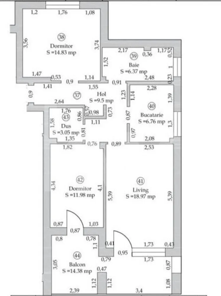2 bedroom apartment DaVinci - investment opportunity - EN
Discover a modern 3-room apartment, located in the heart of Cristian, 1 km distance from Sibiu International Airport, which redefines the concept of luxurious living lifestyle. With a usable area of ​​71,46 sq m and a generous 14,38sq m balcony, this apartment on the first floor of a newly built building in 2025 offers you the perfect living space for families looking for a welcoming and functional home. The brick structure ensures not only durability, but also a healthy environment, ideal for moments spent with loved ones.

Natural light for the two bedrooms and two elegant bathrooms are designed to provide privacy and comfort. The separate partitioning allows easy circulation between rooms, and the kitchen becomes the ideal place to prepare delicious meals. The interior spaces are designed to combine functionality with a modern design, offering a pleasant and relaxing atmosphere. The prime location, in the Western part of the city, ensures quick access to all necessary amenities, from shops and schools to parks and recreational areas.

We can help you to get preapproved for credit appliances for a faster process.

Don't miss the opportunity to be the first to enjoy this exceptional apartment! 
The price of €100,000 + VAT represents a valuable investment in a home that promises to become the center of your life.

 Contact us today to schedule a viewing and turn this apartment into your new home!

RO
Descoperiți un apartament modern cu 3 camere, situat în inima orașului Cristian, la 1 km distanță de Aeroportul Internațional Sibiu, care redefinește conceptul de stil de viață luxos. Cu o suprafață utilă de 71,46 mp și un balcon generos de 14,38 mp, acest apartament situat la etajul 1 al unui imobil nou construit în 2025 vă oferă spațiul de locuit perfect pentru familiile care caută o locuință primitoare și funcțională. Structura din cărămidă asigură nu doar durabilitate, ci și un mediu sănătos, ideal pentru momentele petrecute alături de cei dragi.

Lumina naturală pentru cele două dormitoare și cele două băi elegante sunt concepute pentru a oferi intimitate și confort. Compartimentarea separată permite circulația ușoară între camere, iar bucătăria devine locul ideal pentru a pregăti mese delicioase. Spațiile interioare sunt concepute pentru a combina funcționalitatea cu un design modern, oferind o atmosferă plăcută și relaxantă. Locația privilegiată, în partea de vest a orașului, asigură acces rapid la toate facilitățile necesare, de la magazine și școli până la parcuri și zone de agrement.

Vă putem ajuta să obțineți o preaprobare pentru credite, pentru un proces mai rapid.

Nu ratați ocazia de a fi primul care se bucură de acest apartament excepțional!
Prețul de 100.000 € + TVA reprezintă o investiție valoroasă într-o locuință care promite să devină centrul vieții tale.

Contactează-ne astăzi pentru a programa o vizionare și a transforma acest apartament în noua ta casă!