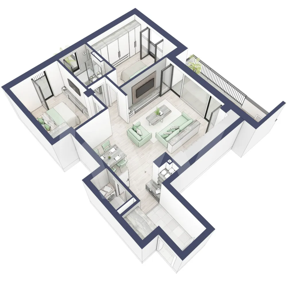 Apartament 3 camere, etaj 1, intabulare vara 2026 - Ești dornic/ă să faci o schimbare importantă în viața ta?

Fie că te gândești să iți schimbi domiciliul sau te afli la început de drum, îți propunem un imobil pentru un stil de viață modern, pe măsura așteptărilor tale.
Unde? Într-un ansamblu rezidențial demn de secolul XXI.

Compartimentare apartament:
Bucatarie + Living - 30,4 m²
Dormitor - 13,5 m²
Dormitor 2 - 11,3 m²
Baie - 4,6 m²
Baie 2 (WC) - 2,0 m²
Hol - 4,5 m²
Sas - 1,9 m²
Suprafata balcon - 11,8 + 4,4 m²

Apartamentul se predă la alb cu:
- prize și întrerupătoare 
- centrală termică Viessmann
- cronotermostat în fiecare cameră
- încălzire în pardoseală
- rulouri electrice la dormitoare.

Situată ​​în Zona Turnișor din Sibiu, viitoarea ta casă vine la pachet cu următoarele beneficii:
- spații verzi, zone de agrement, zone de fitness;
- loc pentru sport în aer liber, loc de joacă pentru copii; loc pentru grătar în apropierea pârâului;
- siguranță: bariere de intrare pentru a limita accesul doar la viitori proprietari în cadrul ansamblului;
- 2 căi de acces: una pe partea de Vest cu ajungere rapidă în zona Industială, Aeroport și autostradă și încă una pe Str. Ogorului către centrul orașului Sibiu;
- stand de biciclete;
- parcare subterană/supraterana
- posibilitate încărcare mașini electrice (în parcarea subterană);

Apartamentul despre care îți vorbesc are o suprafață utilă de 47,1 m², cu un balcon de 10,3 m² se predă la alb cu:
- prize și întrerupătoare 
- centrală termică Viessmann
- cronotermostat în fiecare cameră
- încălzire în pardoseală
- rulouri electrice la dormitoare.

 Modalitati de predare:
Preț: € 168.190 cu 21% TVA inclus. (intabulare vara 2026)
Apartamentul se vinde în stadiul de “alb avansat”.


Randările sunt doar niște exemple și pot fi diferite față de realitate. Nu răspundem pentru diferențele apărute.

Locurile de parcare sunt contra-cost și pot fi în parcarea supraterană (€ 5.084/loc de parcare) sau la subsol (€ 10.168/loc de parcare).
Modalități de plată: cash și credit ipotecar cu avans minim de 15%.

Așadar îți pune la dispoziţie o Asociaţie de Proprietari bine gestionată care se ocupă şi de întreţinerea clădirilor şi a spaţiilor verzi, pentru un aspect curat, modern, adecvat.

Informatii certificat energetic conform proiect:
a) clasa energetica B;
b) consumul total specific de energie primara: 126.00 kWh/m2an;
c) indicele de emisii echivalent CO_2: 26 kgCO2/m2an;
d) consum total specific de energie din surse regenerabile: 0 kWh/m2an.

Ce spui, ne vedem să-ți prezint în detaliu acest ansamblu?
Dacă da, contactează-mă la numărul afișat!