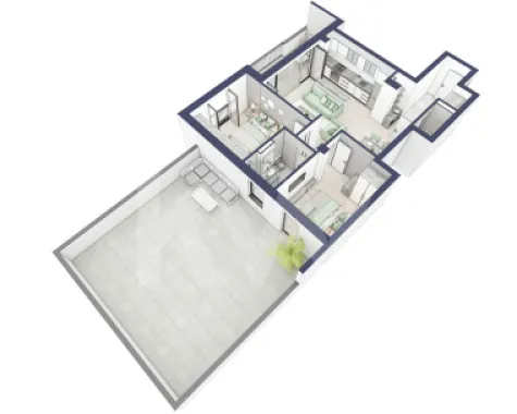 Apartament 3 camere, etaj 1, intabulare vara 2026