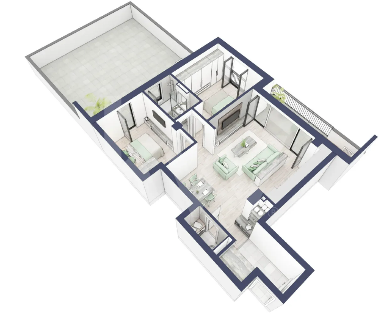 Apartament 3 camere, etaj 1, intabulare vara 2026 - Ești dornic/ă să faci o schimbare importantă în viața ta?

Fie că te gândești să iți schimbi domiciliul sau te afli la început de drum, îți propunem un imobil pentru un stil de viață modern, pe măsura așteptărilor tale.
Unde? Într-un ansamblu rezidențial demn de secolul XXI.

Compartimentare apartament:


Bucatarie - 8,9 m²
Living - 25,7 m²
Dormitor - 12,5 m²
Dormitor 2 - 8,8 m²
Baie - 4,7 m²
Baie 2 (WC) - 2,0 m²
Hol - 5,8 m²
Sas - 1,9 m²
Suprafata balcon - 11,7 + 3,4 m²

Apartamentul se predă la alb cu:
- prize și întrerupătoare 
- centrală termică Viessmann
- cronotermostat în fiecare cameră
- încălzire în pardoseală
- rulouri electrice la dormitoare.

Situată ​​în Zona Turnișor din Sibiu, viitoarea ta casă vine la pachet cu următoarele beneficii:
- spații verzi, zone de agrement, zone de fitness;
- loc pentru sport în aer liber, loc de joacă pentru copii; loc pentru grătar în apropierea pârâului;
- siguranță: bariere de intrare pentru a limita accesul doar la viitori proprietari în cadrul ansamblului;
- 2 căi de acces: una pe partea de Vest cu ajungere rapidă în zona Industială, Aeroport și autostradă și încă una pe Str. Ogorului către centrul orașului Sibiu;
- stand de biciclete;
- parcare subterană/supraterana
- posibilitate încărcare mașini electrice (în parcarea subterană);

Apartamentul despre care îți vorbesc are o suprafață utilă de 47,1 m², cu un balcon de 10,3 m² se predă la alb cu:
- prize și întrerupătoare 
- centrală termică Viessmann
- cronotermostat în fiecare cameră
- încălzire în pardoseală
- rulouri electrice la dormitoare.

 Modalitati de predare:
Preț: € 155.969 cu 21% TVA inclus. (intabulare vara 2026)
Apartamentul se vinde în stadiul de “alb avansat”.


Randările sunt doar niște exemple și pot fi diferite față de realitate. Nu răspundem pentru diferențele apărute.

Locurile de parcare sunt contra-cost și pot fi în parcarea supraterană (€ 5.084/loc de parcare) sau la subsol (€ 10.168/loc de parcare).
Modalități de plată: cash și credit ipotecar cu avans minim de 15%.

Așadar îți pune la dispoziţie o Asociaţie de Proprietari bine gestionată care se ocupă şi de întreţinerea clădirilor şi a spaţiilor verzi, pentru un aspect curat, modern, adecvat.

Informatii certificat energetic conform proiect:
a) clasa energetica B;
b) consumul total specific de energie primara: 126.00 kWh/m2an;
c) indicele de emisii echivalent CO_2: 26 kgCO2/m2an;
d) consum total specific de energie din surse regenerabile: 0 kWh/m2an.

Ce spui, ne vedem să-ți prezint în detaliu acest ansamblu?
Dacă da, contactează-mă la numărul afișat!