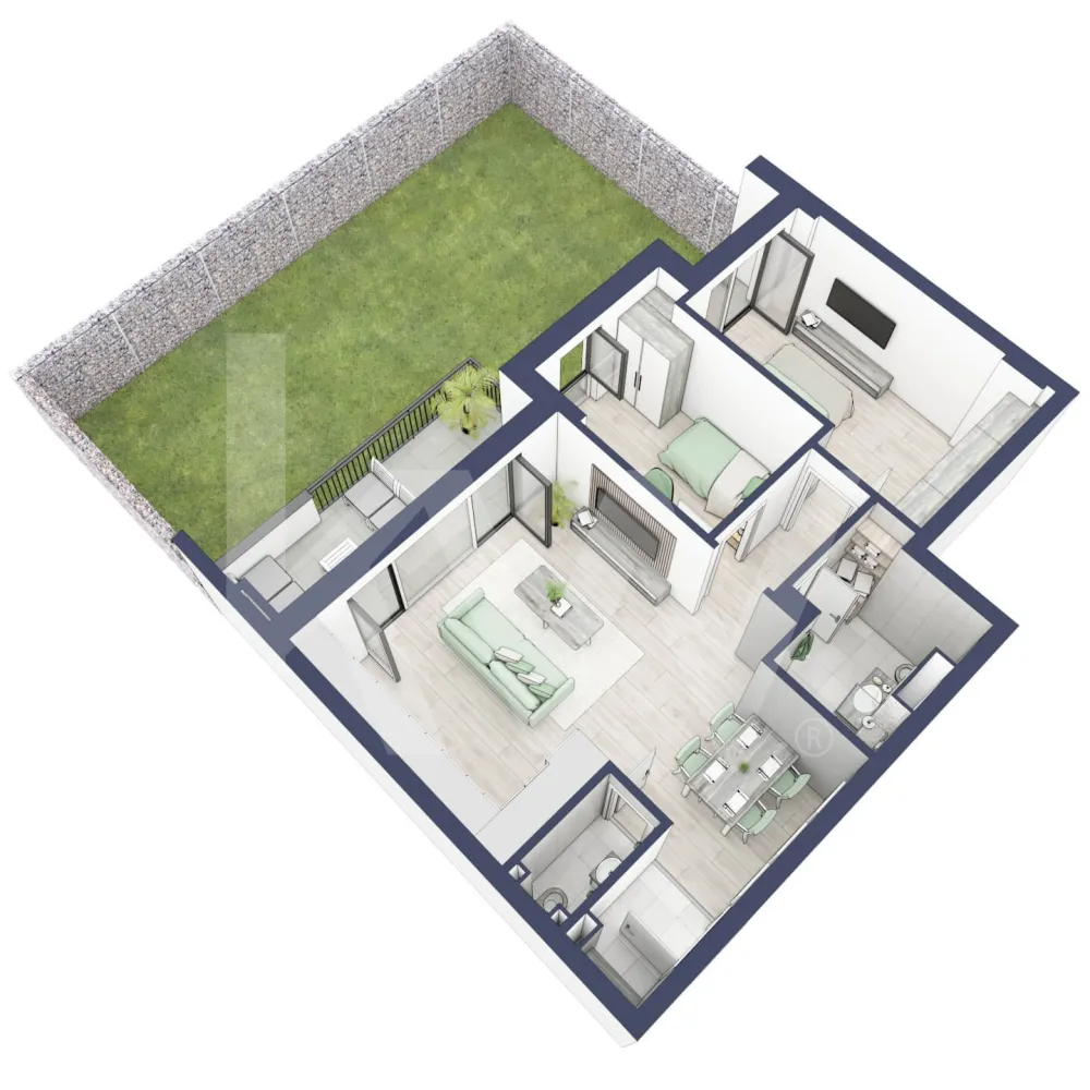 Apartament 3 camere, Parter, intabulare vara 2026 - Ești dornic/ă să faci o schimbare importantă în viața ta?

Fie că te gândești să iți schimbi domiciliul sau te afli la început de drum, îți propunem un imobil pentru un stil de viață modern, pe măsura așteptărilor tale.
Unde? Într-un ansamblu rezidențial demn de secolul XXI.

Compartimentare apartament:
Bucatarie + Living - 27,1 m²
Dormitor - 14,4 m²
Dormitor 2 - 9,1 m²
Baie - 5,5 m²
Baie 2 (WC) - 1,8 m²
Hol - 2,3 m²
Sas - 2,4 m²
Logie - 1,5 m²
Suprafata balcon - 16,2 m²
Gradina - 63,0 m²

Apartamentul se predă la alb cu:
- prize și întrerupătoare 
- centrală termică Viessmann
- cronotermostat în fiecare cameră
- încălzire în pardoseală
- rulouri electrice la dormitoare.

Situată ​​în Zona Turnișor din Sibiu, viitoarea ta casă vine la pachet cu următoarele beneficii:
- spații verzi, zone de agrement, zone de fitness;
- loc pentru sport în aer liber, loc de joacă pentru copii; loc pentru grătar în apropierea pârâului;
- siguranță: bariere de intrare pentru a limita accesul doar la viitori proprietari în cadrul ansamblului;
- 2 căi de acces: una pe partea de Vest cu ajungere rapidă în zona Industială, Aeroport și autostradă și încă una pe Str. Ogorului către centrul orașului Sibiu;
- stand de biciclete;
- parcare subterană/supraterana
- posibilitate încărcare mașini electrice (în parcarea subterană);

Apartamentul despre care îți vorbesc are o suprafață utilă de 47,1 m², cu un balcon de 10,3 m² se predă la alb cu:
- prize și întrerupătoare 
- centrală termică Viessmann
- cronotermostat în fiecare cameră
- încălzire în pardoseală
- rulouri electrice la dormitoare.

 Modalitati de predare:
Preț: € 155.969 cu 21% TVA inclus. (intabulare vara 2026)
Apartamentul se vinde în stadiul de “alb avansat”.


Randările sunt doar niște exemple și pot fi diferite față de realitate. Nu răspundem pentru diferențele apărute.

Locurile de parcare sunt contra-cost și pot fi în parcarea supraterană (€ 5.084/loc de parcare) sau la subsol (€ 10.168/loc de parcare).
Modalități de plată: cash și credit ipotecar cu avans minim de 15%.

Așadar îți pune la dispoziţie o Asociaţie de Proprietari bine gestionată care se ocupă şi de întreţinerea clădirilor şi a spaţiilor verzi, pentru un aspect curat, modern, adecvat.

Informatii certificat energetic conform proiect:
a) clasa energetica B;
b) consumul total specific de energie primara: 126.00 kWh/m2an;
c) indicele de emisii echivalent CO_2: 26 kgCO2/m2an;
d) consum total specific de energie din surse regenerabile: 0 kWh/m2an.

Ce spui, ne vedem să-ți prezint în detaliu acest ansamblu?
Dacă da, contactează-mă la numărul afișat!