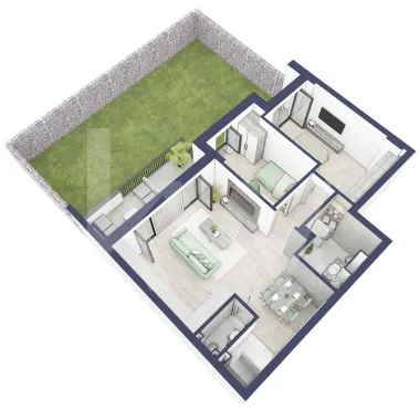 Apartament 3 camere, Parter, intabulare vara 2026