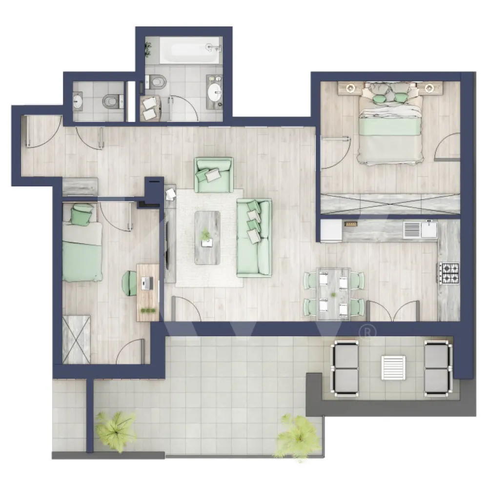 Apartament 3 camere - 2 bai - Ești dornic/ă să faci o schimbare importantă în viața ta?

Fie că te gândești să iți schimbi domiciliul sau te afli la început de drum, îți propunem un imobil pentru un stil de viață modern, pe măsura așteptărilor tale.
Unde? Într-un ansamblu rezidențial demn de secolul XXI.

Apartamentul despre care îți vorbesc are o suprafață utilă de 66,2 mp, un balcon de 22,2 mp, se predă la alb cu:
- prize și întrerupătoare 
- centrală termică Viessmann
- cronotermostat în fiecare cameră
- încălzire în pardoseală
- rulouri electrice la dormitoare.

Situată ​​în Zona Turnișor din Sibiu, viitoarea ta casă vine la pachet cu următoarele beneficii:
- spații verzi, zone de agrement, zone de fitness;
- loc pentru sport în aer liber, loc de joacă pentru copii; loc pentru grătar în apropierea pârâului;
- siguranță: bariere de intrare pentru a limita accesul doar la viitori proprietari în cadrul ansamblului;
- 2 căi de acces: una pe partea de Vest cu ajungere rapidă în zona Industială, Aeroport și autostradă și încă una pe Str. Ogorului către centrul orașului Sibiu;
- stand de biciclete;

Preț: € 149.821 cu 19% TVA inclus.
Apartamentul se vinde în stadiul de “alb avansat”.

Randările sunt doar niște exemple și pot fi diferite față de realitate. Nu răspundem pentru diferențele apărute.

Locurile de parcare sunt contra-cost și pot fi în parcarea supraterană (€ 5.000/loc de parcare) sau la subsol (€ 10.000/loc de parcare).
 
Modalități de plată: cash și credit ipotecar cu avans minim de 15%.

Așadar îți pune la dispoziţie o Asociaţie de Proprietari bine gestionată care se ocupă şi de întreţinerea clădirilor şi a spaţiilor verzi, pentru un aspect curat, modern, adecvat.

Informatii certificat energetic conform proiect:
a) clasa energetica A;
b) consumul total specific de energie primara: min 119.00 – max 125.00 kWh/m2an;
c) indicele de emisii echivalent CO_2: min 10.77 – max 25.63 kgCO2/m2an;
d) consum total specific de energie din surse regenerabile: 0 kWh/m2an.

Ce spui, ne vedem să-ți prezint în detaliu acest ansamblu?
Dacă da, contactează-mă la numărul afișat!