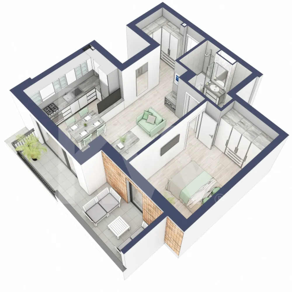 Apartament 2 camere - Nou - Etaj 1 - Terasa 10 mp - Ansamblu Privat - Ești dornic/ă să faci o schimbare importantă în viața ta?

Fie că te gândești să iți schimbi domiciliul sau te afli la început de drum, îți propunem un imobil pentru un stil de viață modern, pe măsura așteptărilor tale.
Unde? Într-un ansamblu rezidențial demn de secolul XXI.

Situată ​​în Zona Turnișor din Sibiu, viitoarea ta casă vine la pachet cu următoarele beneficii:
- spații verzi, zone de agrement, zone de fitness;
- loc pentru sport în aer liber, loc de joacă pentru copii; loc pentru grătar în apropierea pârâului;
- siguranță: bariere de intrare pentru a limita accesul doar la viitori proprietari în cadrul ansamblului;
- 2 căi de acces: una pe partea de Vest cu ajungere rapidă în zona Industială, Aeroport și autostradă și încă una pe Str. Ogorului către centrul orașului Sibiu;
- stand de biciclete;
- parcare subterană;
- posibilitate încărcare mașini electrice (în parcarea subterană);

Apartamentul despre care îți vorbesc are o suprafață utilă de 47,4 mp, un balcon de 10,3 mp, se predă la alb cu:
 - prize și întrerupătoare 
 - centrală termică Viessmann
 - cronotermostat în fiecare cameră
 - încălzire în pardoseală
 - rulouri electrice la dormitoare.

 Preț: € 122.089 cu 21% TVA inclus.
Modalitati de predare: 
Apartamentul se vinde în stadiul de “la alb”.
Randările sunt doar niște exemple și pot fi diferite față de realitate. Nu răspundem pentru diferențele apărute.

Locurile de parcare sunt contra-cost și pot fi în parcarea supraterană (€ 5.000/loc de parcare) sau la subsol (€ 10.000/loc de parcare).

Loc de parcare: contra cost inclus in pret

Așadar îți pune la dispoziţie o Asociaţie de Proprietari bine gestionată care se ocupă şi de întreţinerea clădirilor şi a spaţiilor verzi, pentru un aspect curat, modern, adecvat.

Informatii certificat energetic conform proiect:
a) clasa energetica B;
b) consumul total specific de energie primara: 126 kWh/m2an;
c) indicele de emisii echivalent CO_2: 26 kgCO2/m2an;
d) consum total specific de energie din surse regenerabile: 0 kWh/m2an.

Ce spui, ne vedem să-ți prezint în detaliu acest ansamblu?
Dacă da, contactează-mă la numărul afișat!
