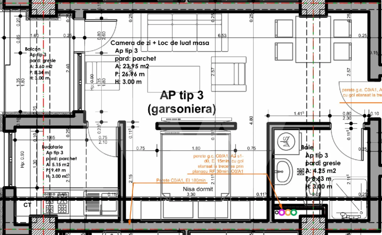 Apartament - Garsoniera bucatarie separata balcon de vanzare 33.6mpu - Descoperiți acest apartament de tip Garsoniera, cu o suprafață utilă de 33,65mp utili și un balcon de 3,60 mp, ce oferă un spațiu ideal pentru tineri profesioniști sau investitori în căutarea unei oportunități excelente. Construit în 2025, acest imobil modern se distinge printr-o structură solidă din cărămidă, asigurându-vă un trai confortabil și economic.

Interiorul garsonierei este optimizat pentru a maximiza fiecare metru pătrat, integrând cu succes, o zona de zii in suprafata de 24mp despartita printr-un zid de un dormitor primitor, o baie modernă,  o bucătărie separata si un balcon. Amplasată la etajul parter inalt al unui bloc cu regim de inaltime D+P+2E+ER, proprietatea beneficiază de lumină naturală din belșug, creând o atmosferă caldă și primitoare. Fiecare detaliu a fost gândit cu atenție pentru a oferi un cămin în care să vă simțiți cu adevărat acasă. 

Nu ratați ocazia de a deveni proprietar al acestui apartament deosebit, disponibil la prețul de 49.173€ + TVA cu predare la stadiul de semifinisat. Posibilitatea de predare la cheie cu TVA inclus avand pret de 62.000 euro. Pozele sunt cu titlu de prezentare, o varianta la ce se poate amenaja.
Contactați-ne astăzi pentru a programa o vizionare și pentru a vă imagina viața în acest colț de rai urban. Vă așteptăm cu drag!