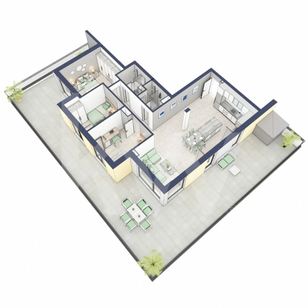 Penthouse 4 camere - priveliste fabuloasa - Ansamblu Premium - Sibiu - Ai trecut la nivelul următor și ești dornic/ă să faci o schimbare importantă în viața ta?

Un penthouse situat într-un ansamblu rezidențial demn de secolul XXI ar fi o variantă excelentă!

Situată ​​în Zona Turnișor din Sibiu, viitoarea ta casă vine la pachet cu următoarele beneficii:
- loc pentru sport în aer liber, loc de joacă pentru copii; loc pentru grătar în apropierea pârâului;
- siguranță: bariere de intrare pentru a limita accesul doar la viitorii proprietari în cadrul ansamblului;
- 2 căi de acces: una pe partea de Vest cu ajungere rapidă în zona Industială, Aeroport și autostradă și încă una pe Str. Ogorului către centrul orașului Sibiu;
- stand de biciclete;
- parcare subterană;
- lift
- posibilitate încărcare mașini electrice (în parcarea subterană);

Apartamentul despre care îți vorbesc are o suprafață utilă de 85,4 mp, cu o terasă de 108 mp, se predă la alb cu:
- prize și întrerupătoare
- centrală termică Viessmann
- cronotermostat în fiecare cameră
- rulouri electrice la dormitoare
- incălzire în pardoseală
Apartamentul se vinde în stadiul de “alb avansat”.
Randările sunt doar niște exemple și pot fi diferite față de realitate. Nu răspundem pentru diferențele apărute.
Locurile de parcare sunt contra-cost și pot fi în parcarea supraterană (€ 5.000/loc de parcare) sau la subsol (€ 10.000/loc de parcare).


Compartimentare apartament:
Bucătărie + Living - 35,6 m²
Dormitor - 13,1 m²
Dormitor 2 - 10,3 m²
Baie - 4,0 m²
Baie 2 (WC) - 3,5 m²
Hol - 5,5 + 4,3 m²
Suprafață terasă - 108 m²

Preț: 279650 € (include tva 19% )
Modalități de plată: cash și credit ipotecar cu avans minim de 15%.

De asemenea ai la dispoziţie o Asociaţie de Proprietari bine gestionată care se ocupă de întreţinerea clădirilor şi a spaţiilor verzi, pentru un aspect curat, modern, adecvat.

Informații certificat energetic conform proiect:
a) clasă energetică B;
b) consumul total specific de energie primară: 126 kWh/m2an;
c) indicele de emisii echivalent CO_2: 26 kgCO2/m2an;
d) consum total specific de energie din surse regenerabile: 0 kWh/m2an.

Ce spui, ne vedem să-ți prezint în detaliu acest ansamblu?
Dacă da, contactează-mă la numărul afișat!