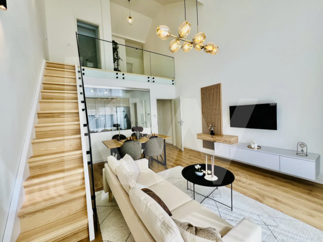 Penthouse 4 camere - mobilat si utilat, intabulat