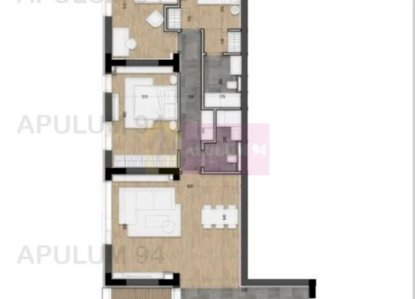 Armeneasca | 4 camere | 109 mp, mobilat utilat, boutique 2023, terasa