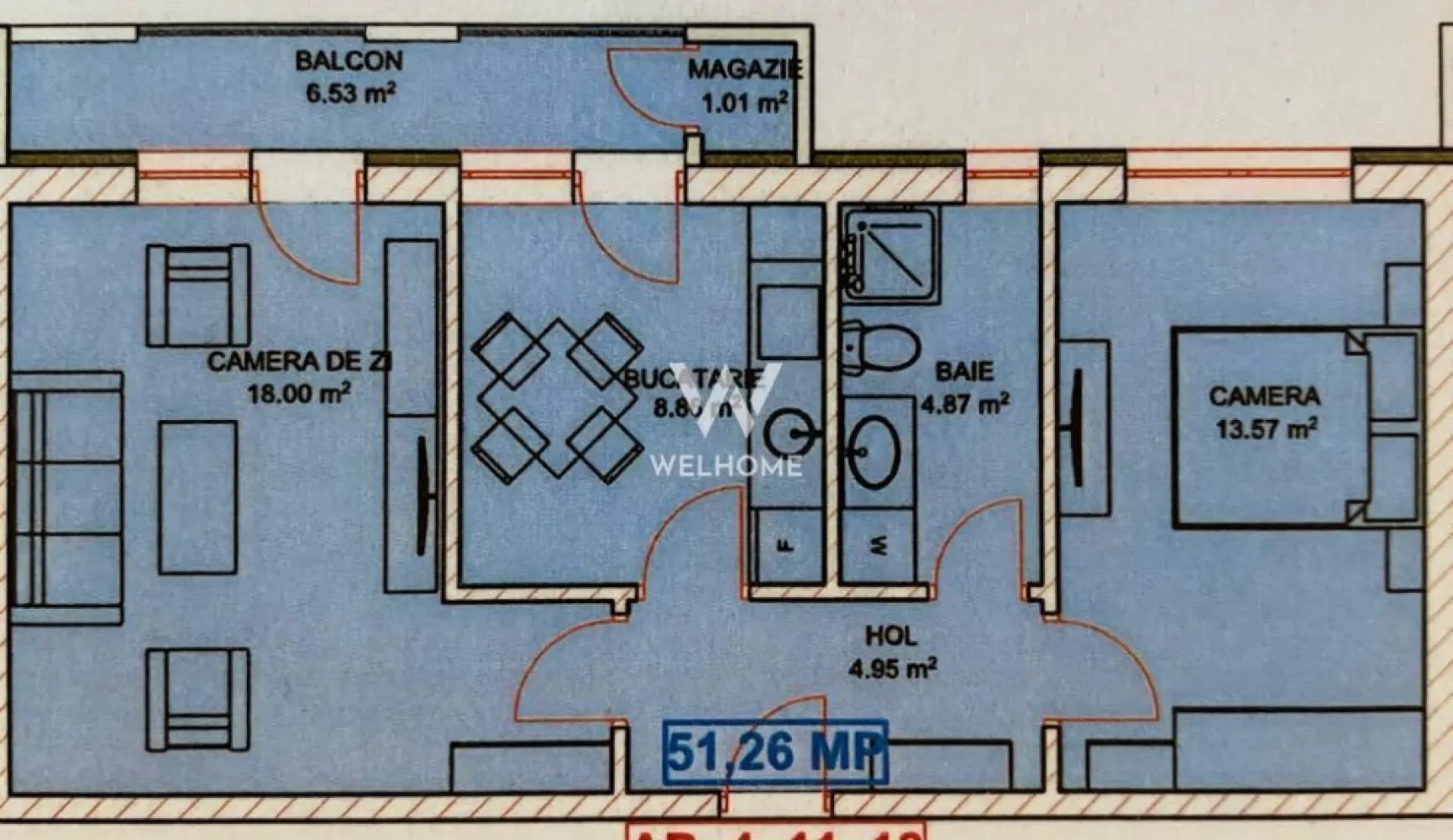 Apartament 2 camere de închiriat – Șelimbăr