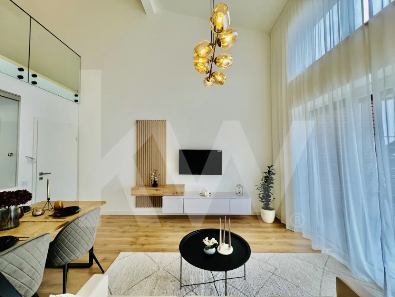 Penthouse 4 camere - mobilat si utilat, intabulat