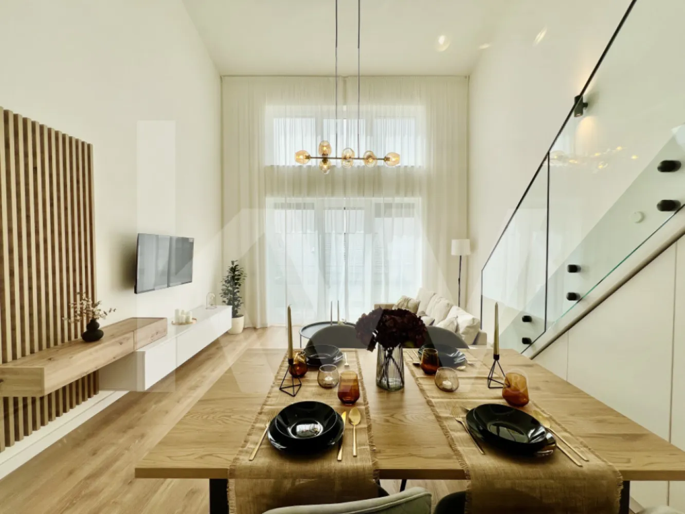 Penthouse 4 camere - mobilat si utilat, intabulat