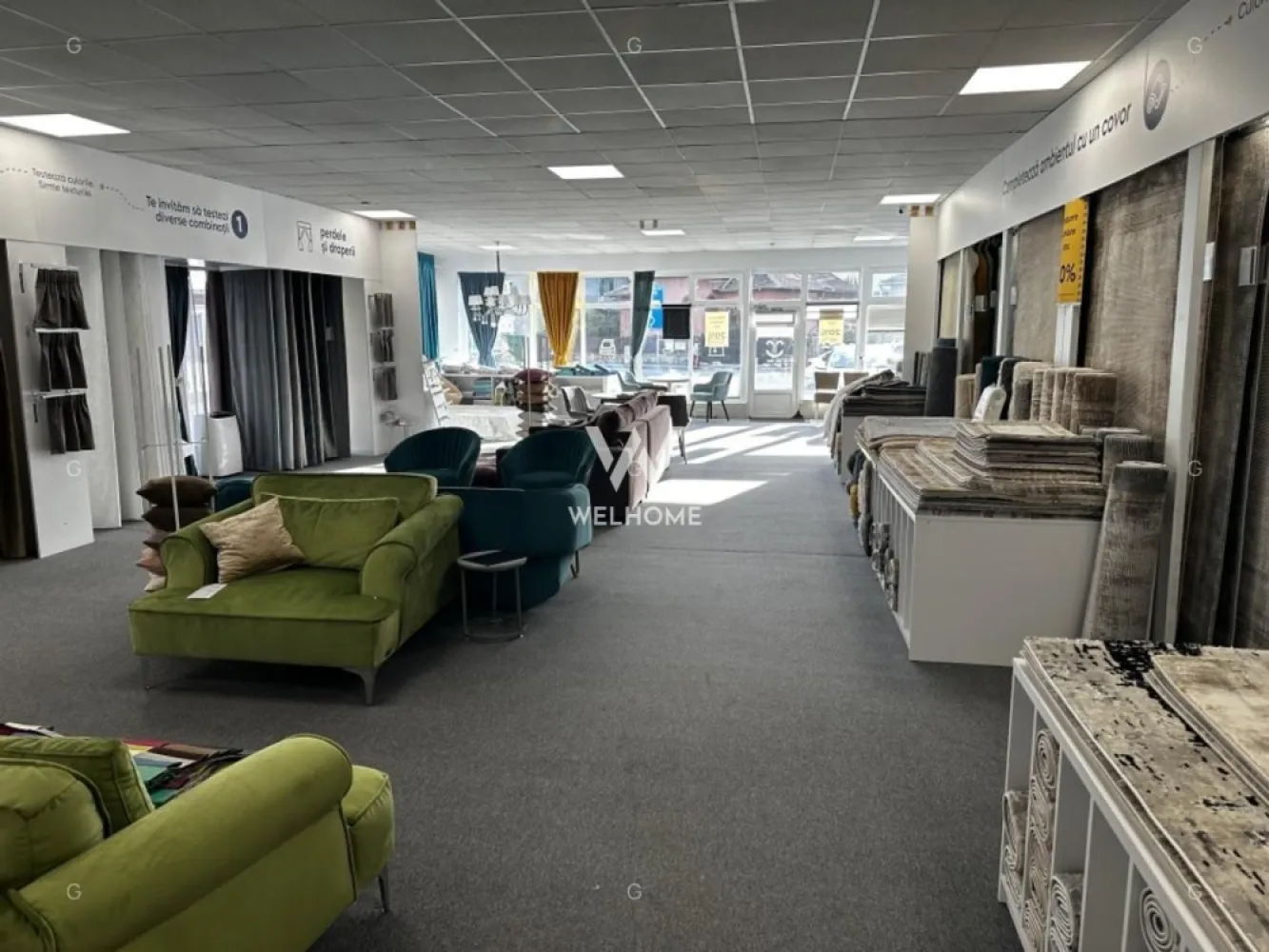 Showroom 300mp Soseaua Alba Iulia cu vitrina mare - DE ÎNCHIRIAT – SPAȚIU COMERCIAL PREMIUM Poziție excelentă | Trafic intens | Vitrină 30 m Îți prezentăm un spațiu comercial premium, situat la parter, pe una dintre cele mai circulate artere din oraș – oferind vizibilitate maximă și expunere ideală pentru orice tip de business. Potrivit atât pentru extindere, relocare, cât și pentru un nou start într-o zonă de top! CARACTERISTICI PRINCIPALE: Spațiu comercial / showroom modern și elegant Parter, acces direct din stradă 🚶‍♂️ Configurație open-space, luminos, ușor de compartimentat Vitrină panoramică – aprox. 30 m Terasă privată cu parcare dedicată – aprox. 30 mp DETALII TEHNICE: Înălțime: 3 m (tavan casetat) / până la 6 m (acoperiș) – posibilitate mezanin Utilități complete: curent, apă, gaz, internet Acces marfă separat, ideal pentru aprovizionare rapidă și logistică eficientă POTENȚIAL DE BUSINESS: Ideal pentru: Showroom-uri – mobilier, design interior, echipamente Servicii – clinică medicală, stomatologie, birouri Retail premium – magazin flagship sau produse de lux. }}