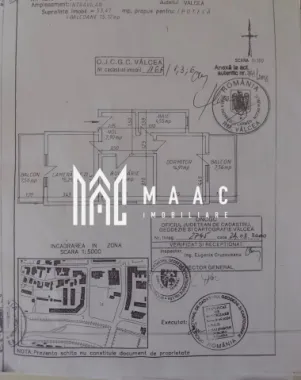 Apartament 2 camere | Ultracentral | Etaj 3 | 2 balcoane