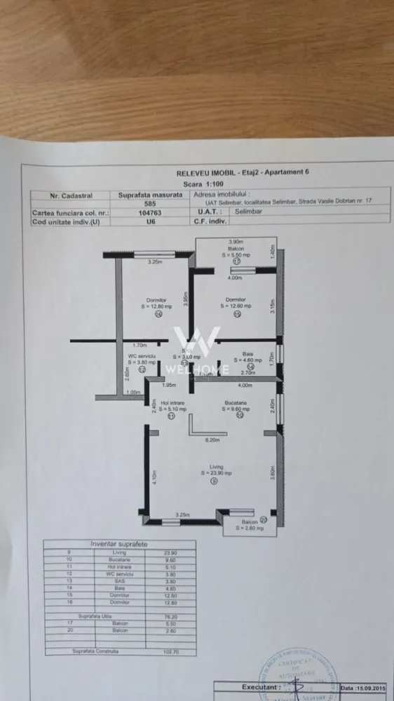 Apartament modern, 3 camere, SELIMBAR