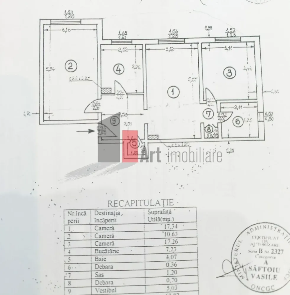 Apartament 3 Camere Rahova, Centrală Proprie – Mobilat Utilat parcare