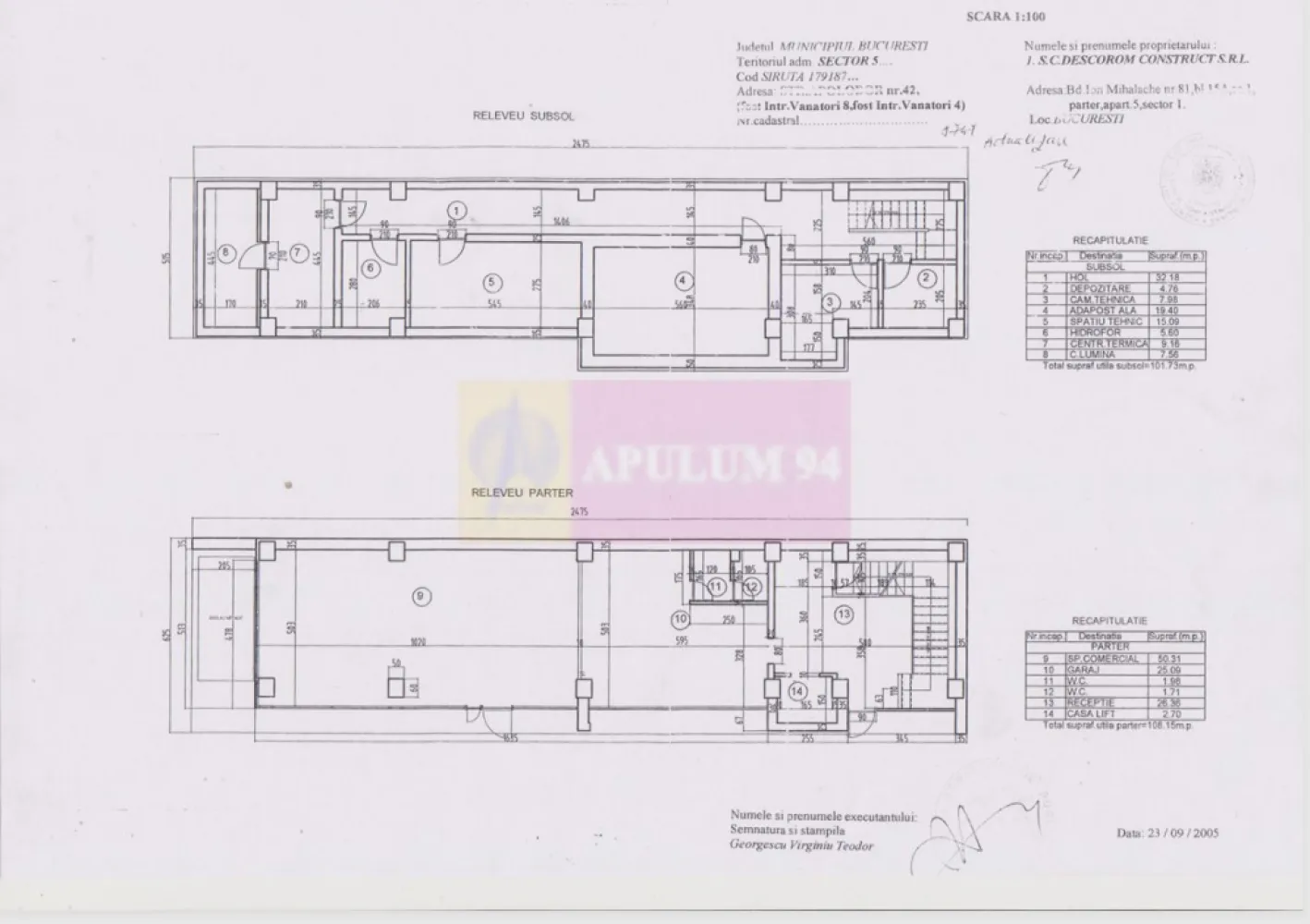 Clădire birouri Apolodor 42 – sediu premium termen lung + 8 parcări - Ofertă exclusivă: clădire individuală integrală (S + P + 3E), disponibilă pentru un singur chiriaș, termen lung , minim 3 ani.
Preț chirie: 9.370 € + TVA / lună (≈ 16,5 €/mp util – valoare excelentă zonă centrală 2026)
Suprafață utilă : 568 mp + ~165 mp teren propriu
Parcări: 8 locuri proprii în curte – incluse, extrem de rar în centru!
Locație excelenta pentru sediu reprezentativ:

- La 200–300 m de Palatul Parlamentului, ministere
- Vizibilitate stradală excelentă pe Apolodor / Izvor
- Acces rapid metrou Izvor / Unirii, auto spre toate direcțiile

Ce oferim special pentru chiriaș stabil pe termen lung:

- Investiție proprietar în renovare & amenajare – compartimentare, finisaje, electrică, IT etc. după nevoile tale (valoare investiție negociabilă direct proporțional cu durata contractului) 
- Branding: nume companie pe toată fațada + parter vitrină generoasă pentru recepție/showroom
- Configurație flexibilă: 17–20 birouri/camere + lift + 7 grupuri sanitare
- Suport ISU & autorizații 

Companii corporate cu sediu central / reprezentanță
Clinici medicale / centre de diagnostic premium
Case de avocatură / consultanță / audit cu echipe 20–50 persoane
Instituții / ONG-uri / academii cu activitate constantă
Firme cu istoric bun, referințe solide 

Disponibilitate: imediat – vizionare în 24–48h.