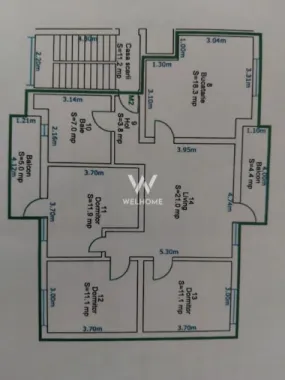 Apartament 4 camere, 82 mp, mobilat, zona Mihai Viteazul