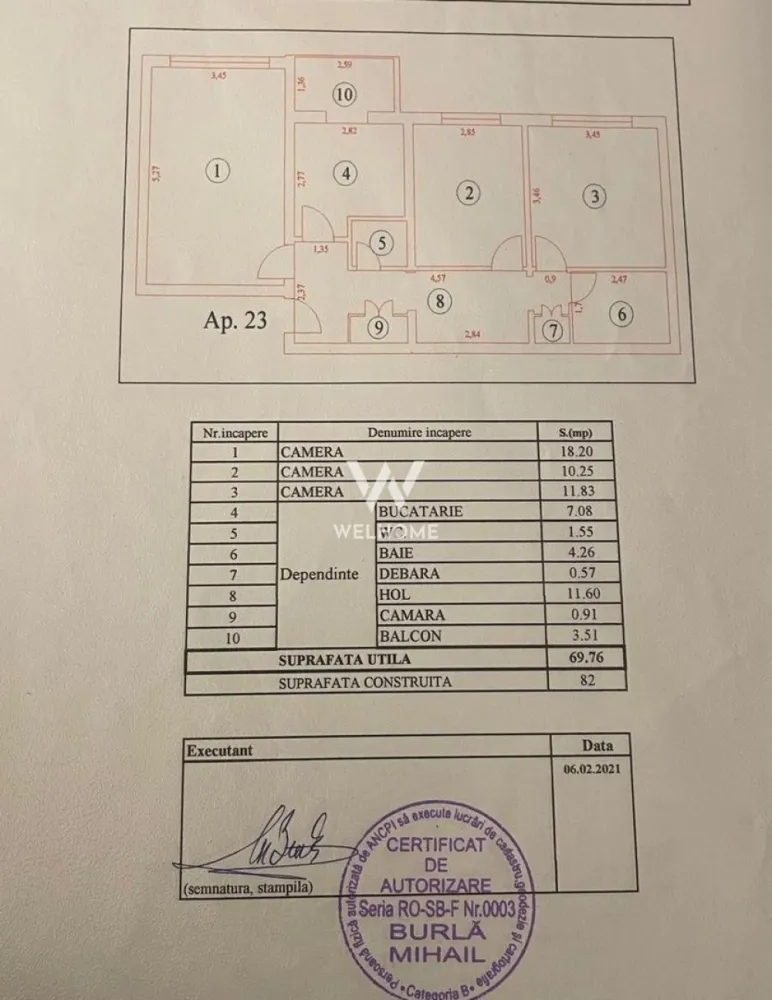 Apartament modern cu 3 camere, renovat integral - Terezian