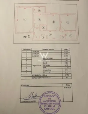 Apartament modern cu 3 camere, renovat integral - Terezian