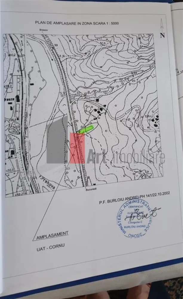 Teren de vanzare Breaza Cornu iesire la DN 1 - ID intern: 329078.

Teren Intravilan construibil de vanzare in localitatea Cornu de sus, cu dechidere de 14,5m la DN- ,1  reper KM 98, avand o suprafata de 800 mp si deschiderea de 14.5 ml la 1 strada.  Pretul este negociabil . Acordam indrumare in vederea acordarii unui credit bancar (BRD, FIRST BANK, ALPHA BANK, BANCA TRANSILVANIA)