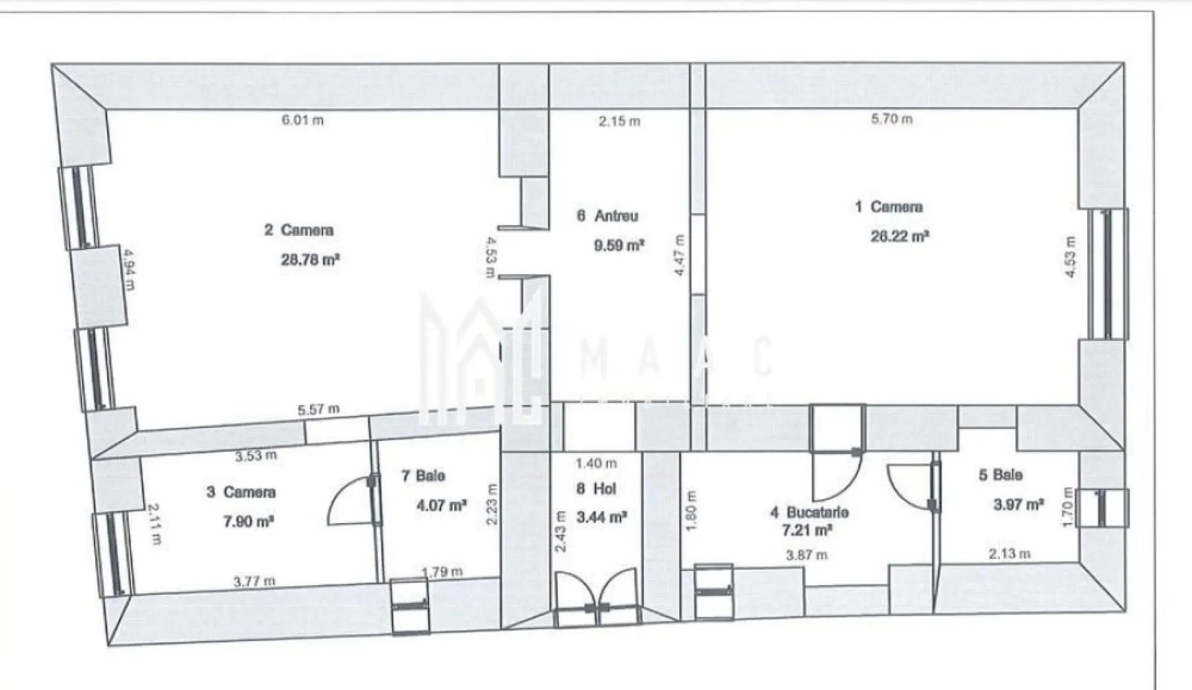 Apartament la casă | 5 camere | 91 MPU | Regim Hotelier | Ultracentral