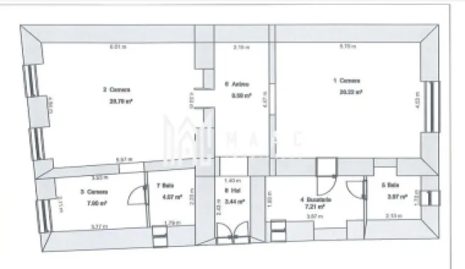Apartament la casă | 5 camere | 91 MPU | Regim Hotelier | Ultracentral
