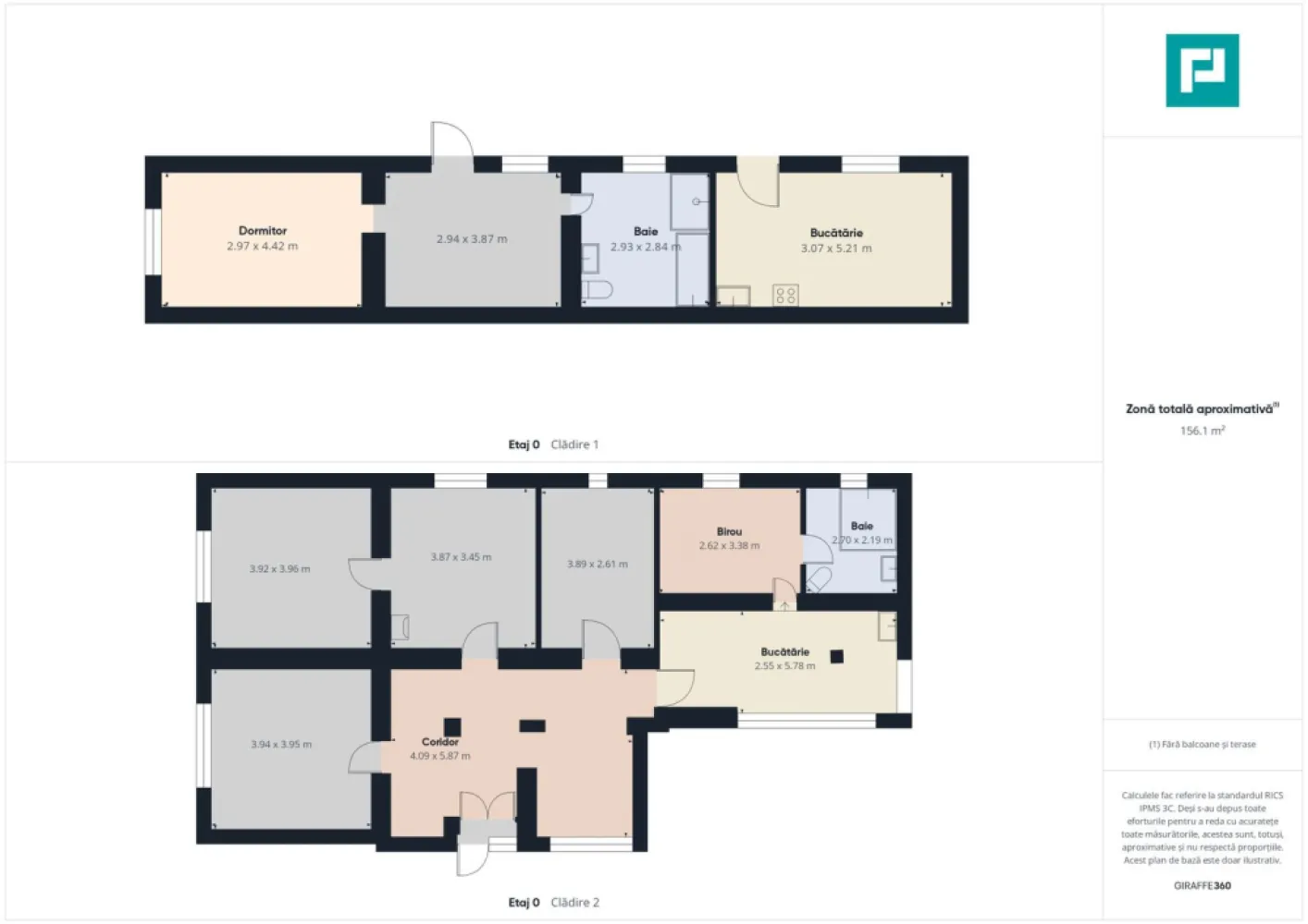 Casă cu 2 corpuri și 5 camere în Livada