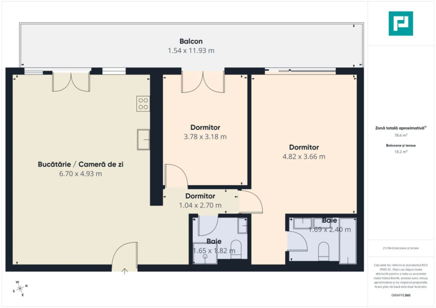 Apartament spațios, vedere și facilități premium