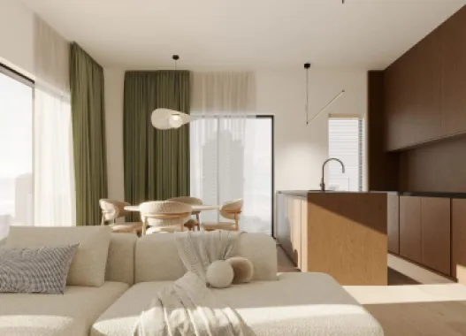 Apartament 4 camere cu terasă de 34,6 mp