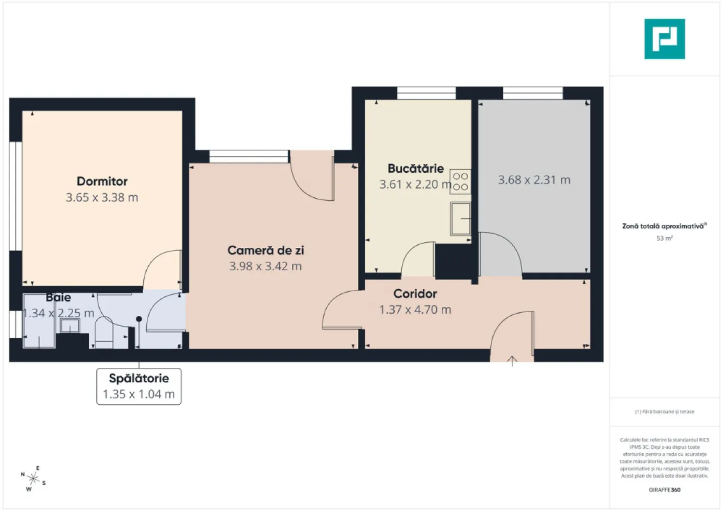 Apartament 3 camere, 60 mpu, Calea Torontalului