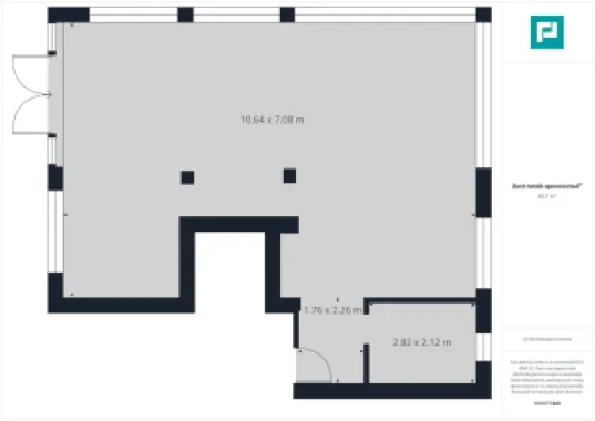 Spațiu comercial 83 mp - lângă Shopping City