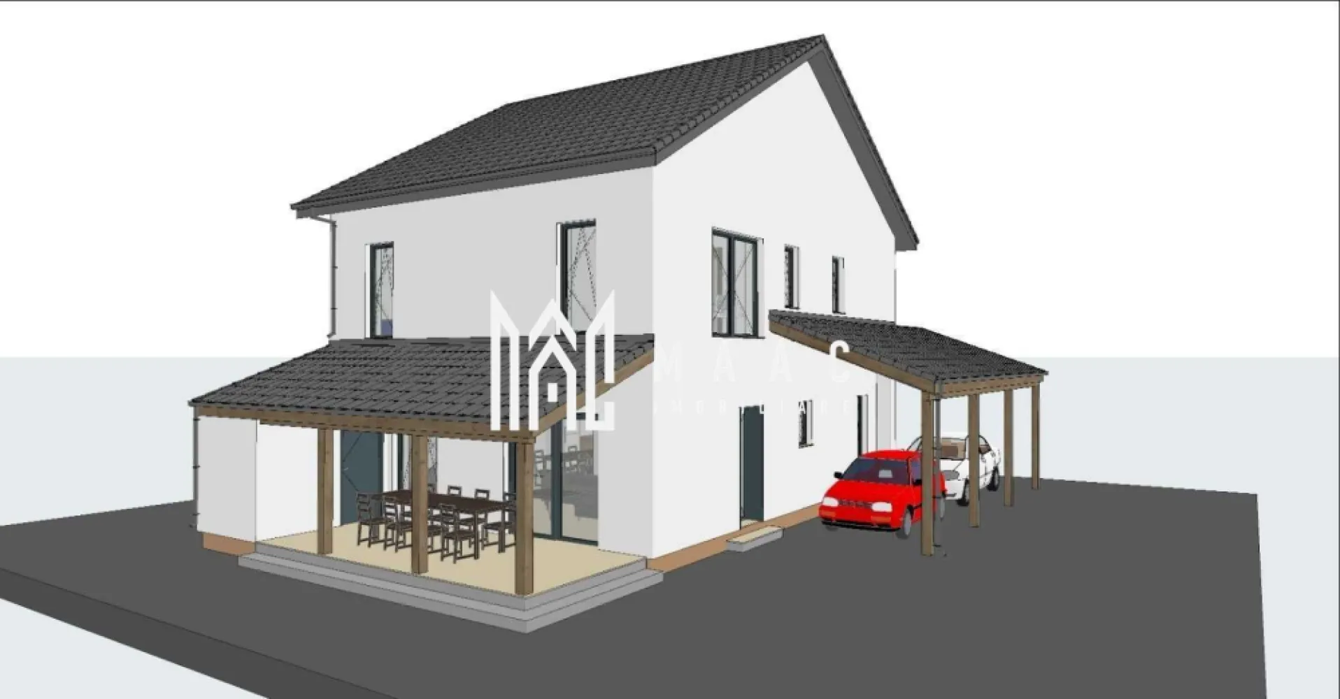 Casă individuală | 130MPU | Parter+Etaj | Șura Mică - MAAC-imobiliare vă propune spre vânzare o casă individuală de lux superbă , într-o zonă liniștită, construită pe un teren generos de 500 mp, structură solidă din cărămidă de 30 cm, izolată exterior cu polistiren de 15 cm ,ferestre termopan cu geam triplu, profil PVC cu 7 camere, și o camera tehnică de 3.61 mp. Compartimentarea este practică și bine gândită: La parter se află: -livingul cu bucătăria open-space - 1 baie Iar la etaj: -3 dormitoare -dressing -1 baie Se predă nemobilată, la Alb, termen estimat finalizare martie 2026. Casa este ridicata, izolată si cu geamuri puse la data postarii anuntului. Beneficiază de pompă de căldură Daikin și panouri fotovoltaice de 10,5 kW, oferind un confort sporit și costuri reduse de întreținere. Acces facil către municipiul Sibiu, în apropierea școlii și a altor puncte de interes din localitate. O alegere excelentă pentru cei care caută calitate si economie pe termen lung! Pentru vizionări sau alte detalii contactează-ne și specifică ID:CP2858101 (codul proprietății) }}