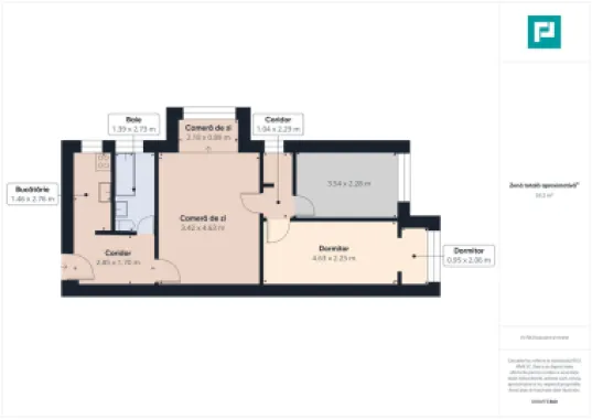 Apartament cu 3 camere, 2 balcoane Calea Șagului