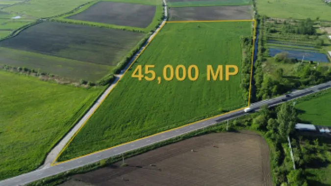 TEREN 45.000 MP | PUZ APROBAT | 156 M FRONT DN11 | 8 MINUTE DE BRASOV