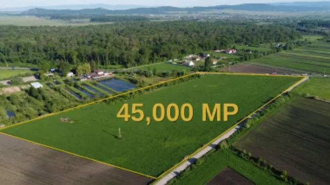 TEREN 45.000 MP | PUZ APROBAT | 156 M FRONT DN11 | 8 MINUTE DE BRASOV