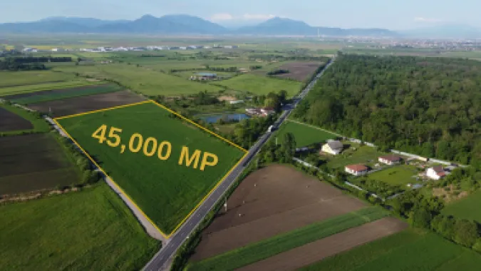 TEREN 45.000 MP | PUZ APROBAT | 156 M FRONT DN11 | 8 MINUTE DE BRASOV
