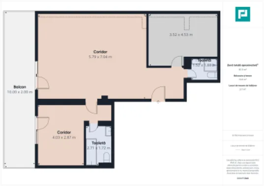 Apartament 3 camere , 2 băi , zona Freidorf