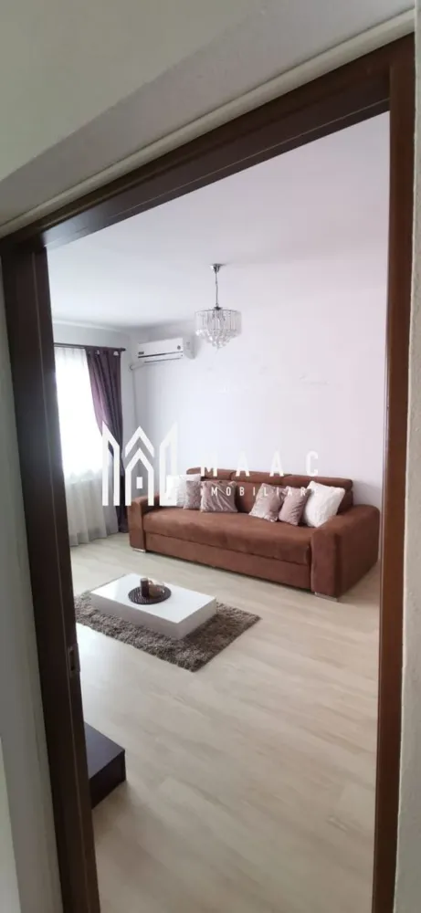 Apartament 2 camere I 56 MPU I Soseaua Alba Iulia-Turnisor - MAAC Imobiliare vă propunem spre vanzare vânzare apartament cu 2 camere, situat în cartierul Turnișor, la etajul 3 al unui bloc cu lift Apartamentul are o suprafață de 56 mp și este compartimentat eficient. Compartimentare: bucătărie spațioasă living luminos dormitor baie 2 holuri 2 debarale 2 balcoane Apartamentul se vinde complet mobilat și utilat, fiind pregătit pentru mutare imediată. Este dotat cu: centrală termică aer condiționat sistem de alarmă mașină de spălat rufe cuptor electric plită pe gaz frigider Ideal atât pentru locuință personală, cât și pentru investiție. Pentru mai multe detalii si programarea unei vizionari va rugam sa specificati ID: CP2857547. }}