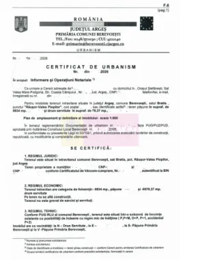 teren de vz in Berevoiesti / AG ( zona Pastravaria Rausor)