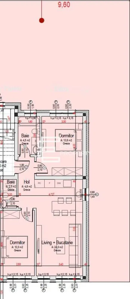 Apartament 3 camere | Gradina 50 mp| Bloc tip vilă | Cristian | Comision 0%