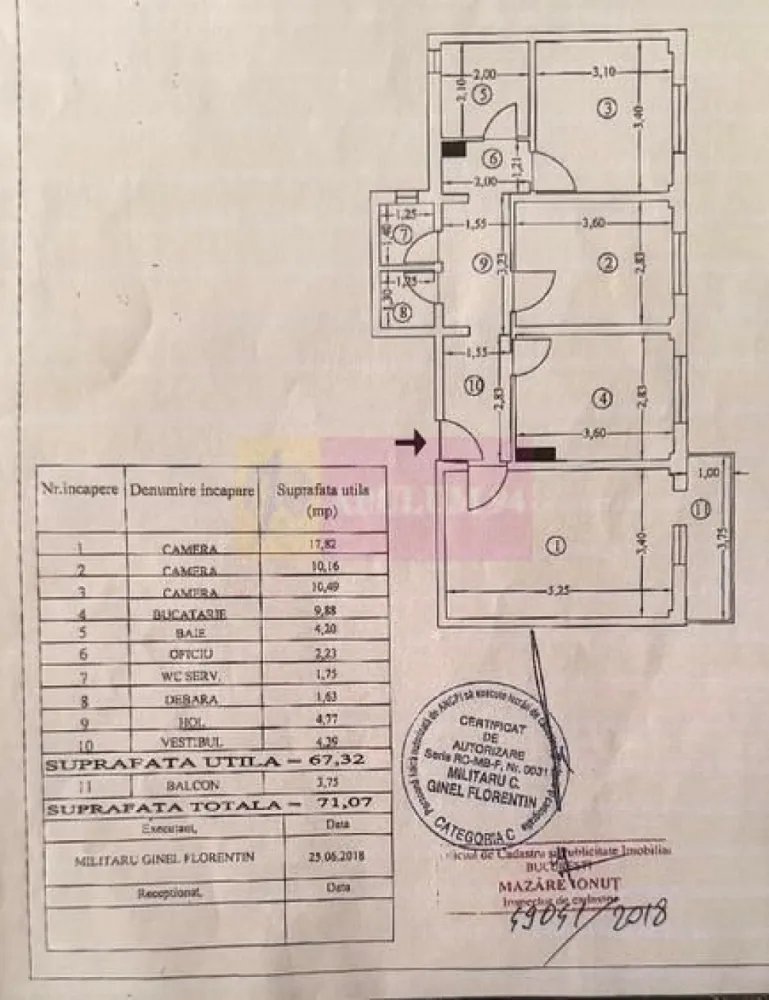Apartament de 3 camere, zona Dristor